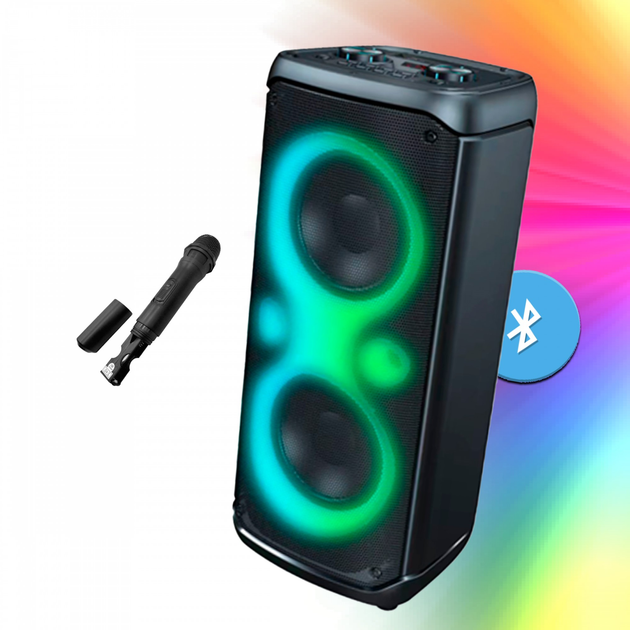 Аккумуляторная переносная Bluetooth колонка караоке чемодан с ...