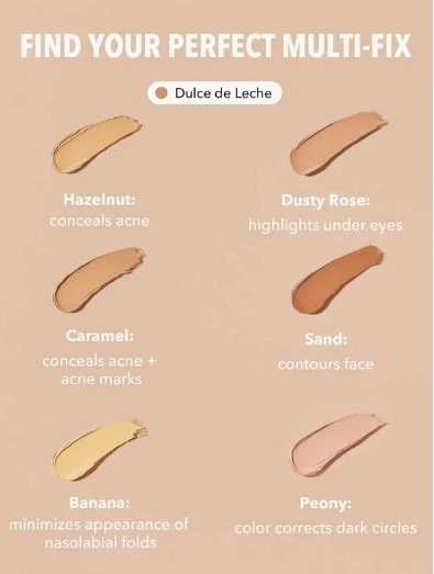 Палітра консилер і коректор Sheglam Multi-Fix Concealer and Color Corrector-Dulce de Leche, 9 г, 9 г - зображення 4
