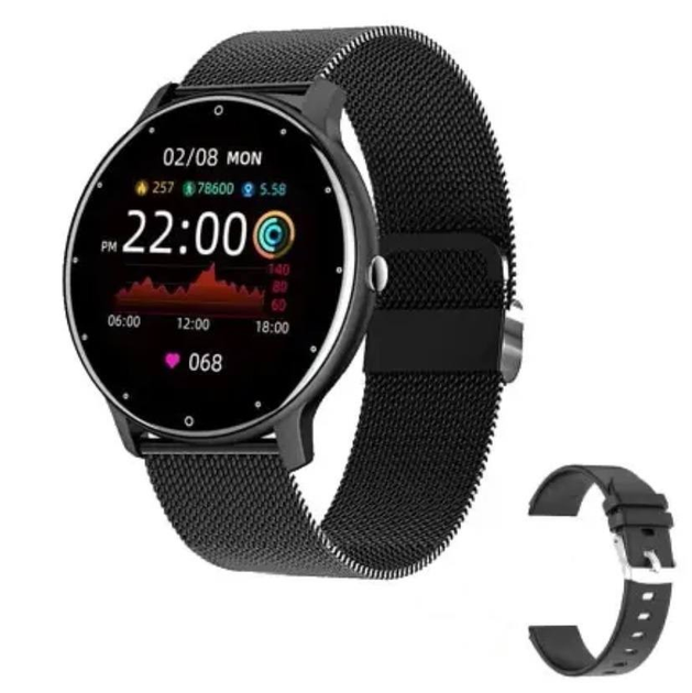 Смарт-часы LIGE водонепроницаемые с Bluetooth + ремешок, черные "G ...