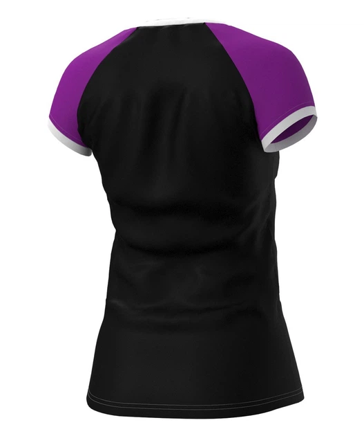 Футболка волейбольна жіноча RIGO MEDUSA Black-Violet 3XL - зображення 3