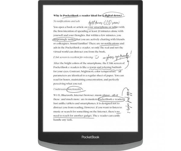 Електронна книжка PocketBook InkPAd X Pro(PB1040D), Mist Grey - изображение 4