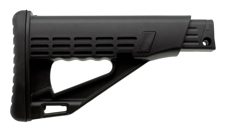 Телескопічний приклад DLG Tactical TBS Solid (DLG-083) для помпових рушниць Remington, Mossberg, Maverick (чорний) - зображення 1