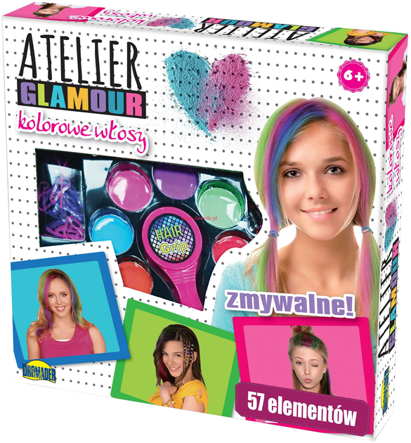 Zestaw do dekorowania i kolorowania włosów Dromader Atelier Glamour (6900360030010) - obraz 1