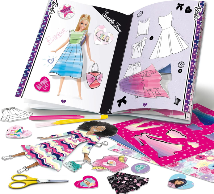 Zestaw kreatywny Lisciani Barbie Fashion School (8008324086023) - obraz 2