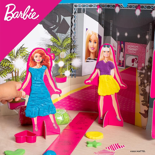 Набір для творчості Lisciani Barbie Dough Fashion Show (8008324088867) - зображення 7