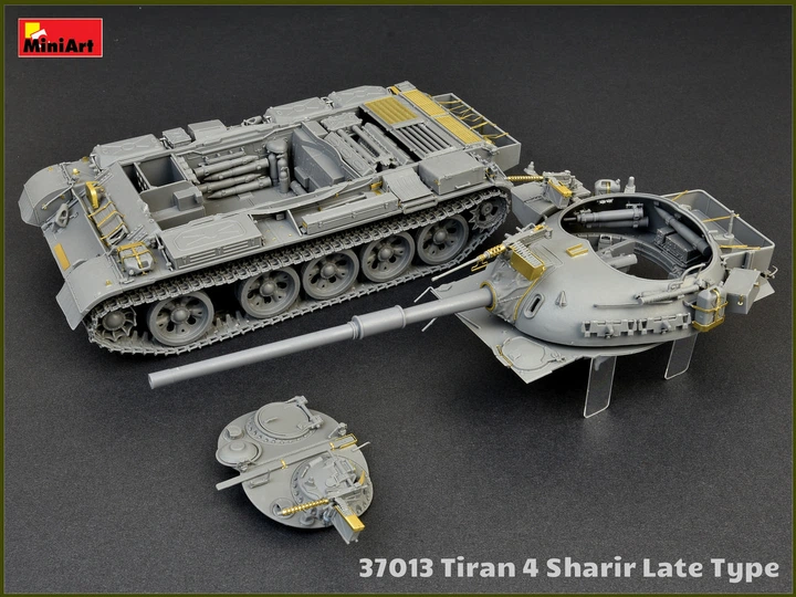 Удельная модель 1/35 Средний танк ЦАХАЛ Tiran 4 Sharir Late Type (Интерьерный комплект) MiniArt 37013 - изображение 2