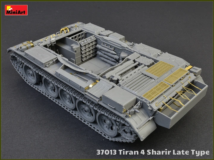 Удельная модель 1/35 Средний танк ЦАХАЛ Tiran 4 Sharir Late Type (Интерьерный комплект) MiniArt 37013 - изображение 4