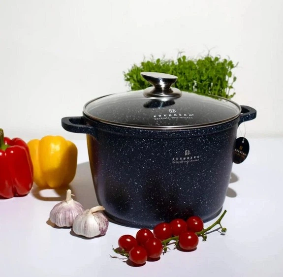Кастрюля Edenberg EB-1171 черная 6.2 л - изображение 2