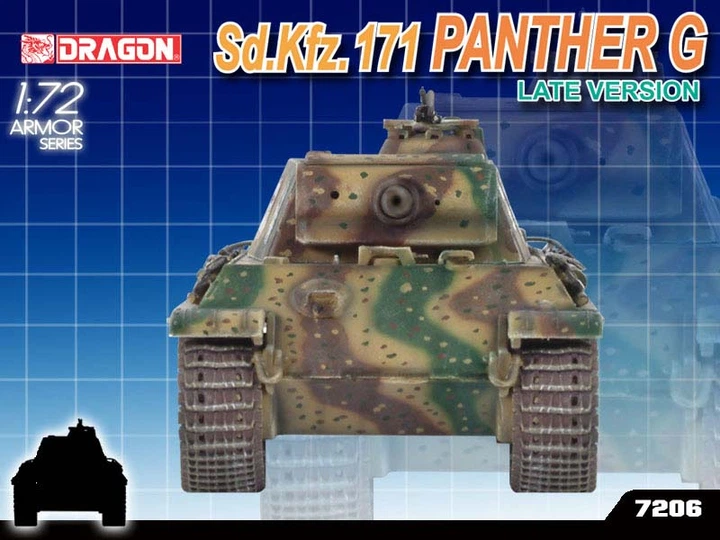 Собирательная модель 1/72 танк Sd.Kfz. 171 Panther G Late Version Dragon D7206 - изображение 4