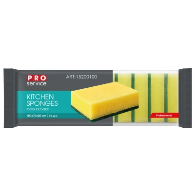 Губки кухонные PRO service Professional Standard 10 шт. (4820048483711) - Фото 1 Губки кухонные PRO service Professional Standard 10 шт. (4820048483711) - изображение 1