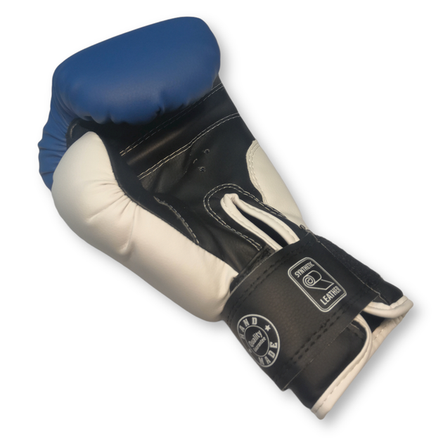 Боксерские перчатки BOXER 8 оz кожвинил синие - Фото 2 Боксерские перчатки BOXER 8 оz кожвинил синие - изображение 2