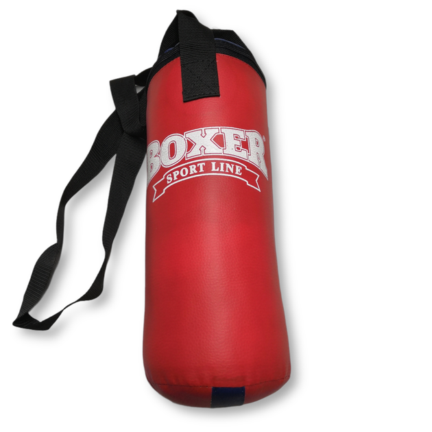Боксерська груша та рукавички для дітей BOXER набір червоні - Фото 4 Боксерська груша та рукавички для дітей BOXER набір червоні - зображення 4
