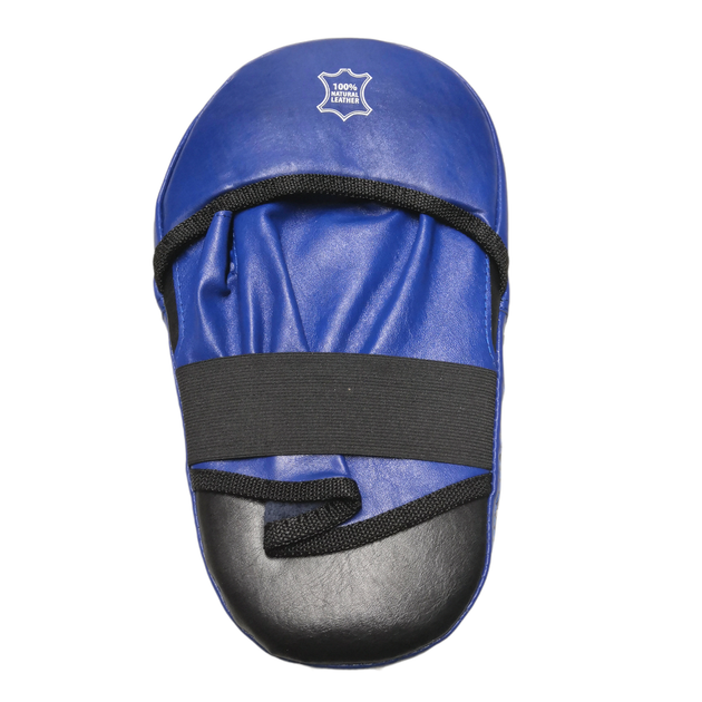 Лапы кикбоксерские BOXER кожа синие - Фото 2 Лапы кикбоксерские BOXER кожа синие - изображение 2