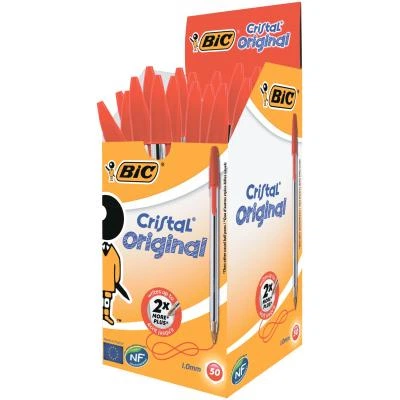 Ручка шариковая Bic Cristal, красная (bc847899) - Фото 2 Ручка шариковая Bic Cristal, красная (bc847899) - изображение 2