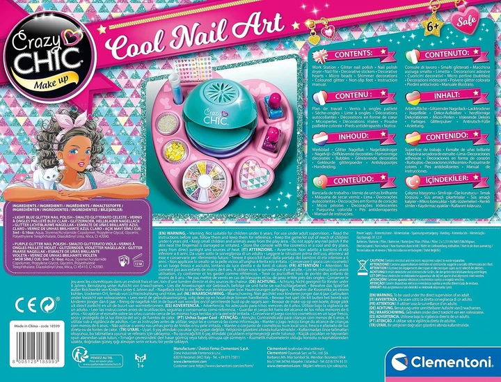 Набір для манікюру Clementoni Crazy Chic Cool Nail Art (8005125787715) - зображення 4