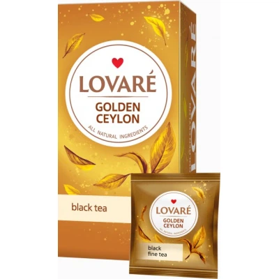 Чай Lovare "Golden Ceylon" 24х2 г (lv.74827) - Фото 2 Чай Lovare "Golden Ceylon" 24х2 г (lv.74827) - зображення 2