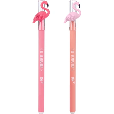 Ручка кулькова Yes Caribbean flamingo 0,7 мм синя (412003) - зображення 2