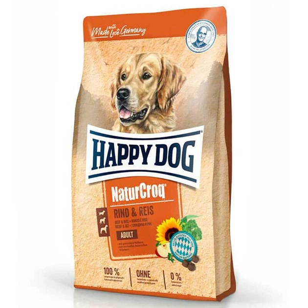 Happy Dog (Хеппи Дог) NaturCroq Rind&Reis - Сухой корм для взрослых собак с говядиной и рисом, 15 кг - изображение 2