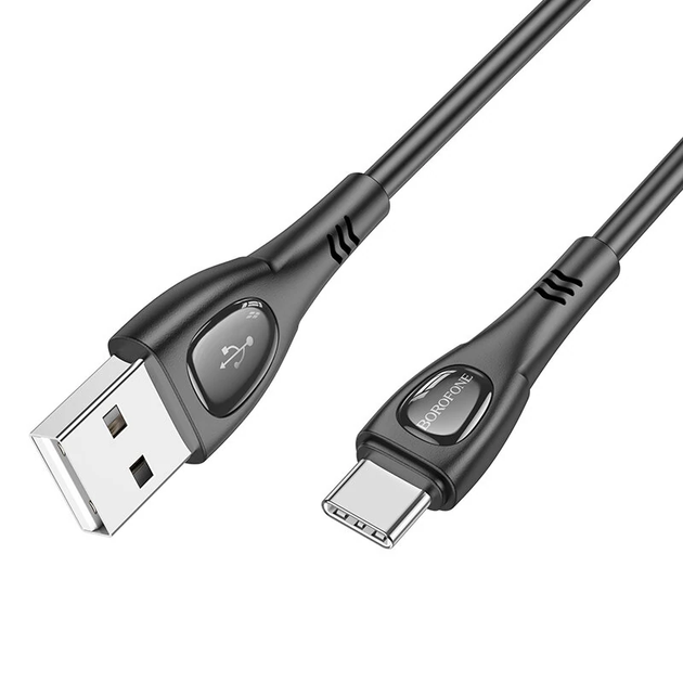Кабель BOROFONE BX98 Type-C Superior charging data cable Black (6941991104473) - Фото 3 Кабель BOROFONE BX98 Type-C Superior charging data cable Black (6941991104473) - изображение 3