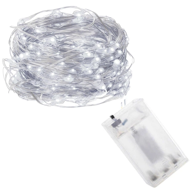 Гірлянда на батарейках Springos 4.9 м 50 LED CL0015 Cold White - Фото 3 Гірлянда на батарейках Springos 4.9 м 50 LED CL0015 Cold White - изображение 3