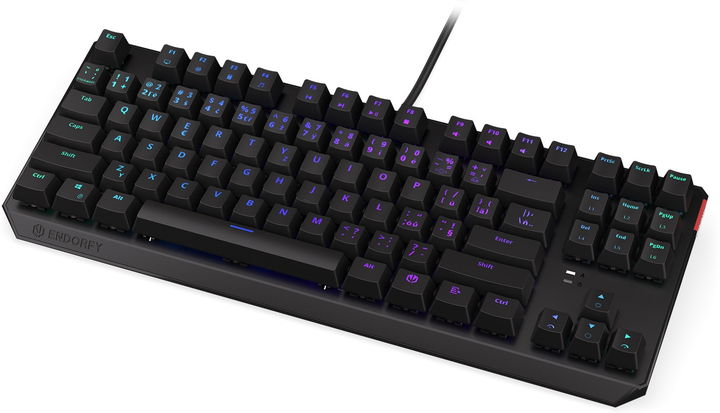Клавіатура дротова Endorfy Thock TKL CZ Kailh Red USB Black (EY5C004) - зображення 5