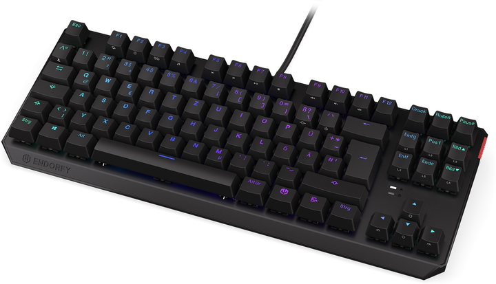 Klawiatura przewodowa Endorfy Thock TKL DE Kailh Brown USB Black (EY5D006) - obraz 5