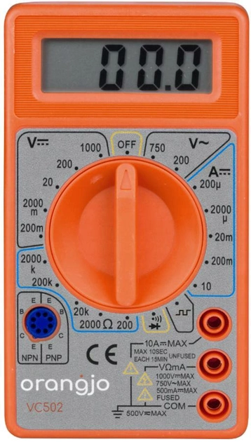 Orangjo VC502 Multimeter (5350673902312) - obraz 1