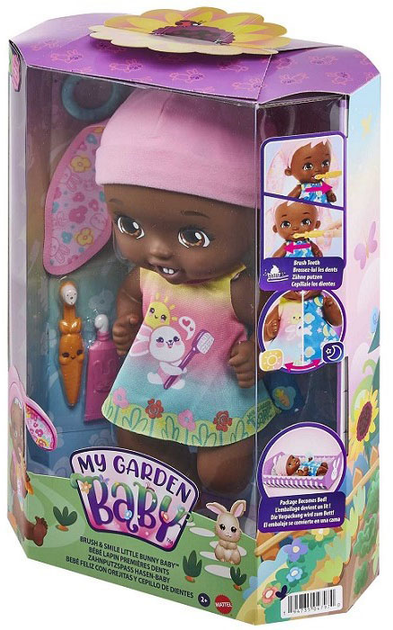 Пупс Mattel My Garden Baby Brush and Smile Little Bunny Baby 23 см (194735047970) - зображення 1