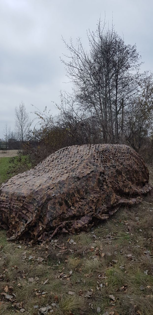 Маскувальна сітка 6х5 м та 6х8 м багнюка коричнева ціна вказана за кв. м. - изображение 2