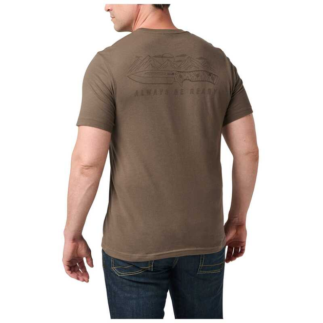 Футболка 5.11 KNIFE HORIZON TEE 76307 Large, Major Brown - изображение 2