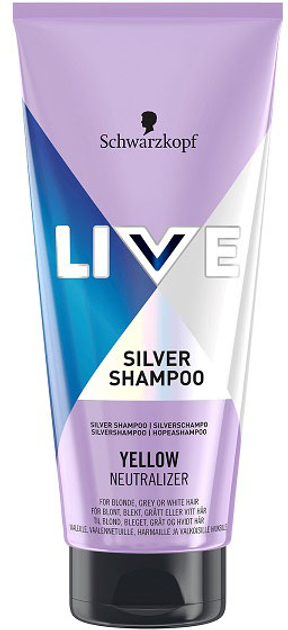 Szampon do włosów Schwarzkopf Live Silver Shampoo neutralizujący żółty odcień 200 ml (9000101222999) - obraz 1