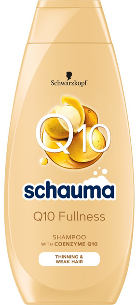 Szampon Schauma Q10 Fullness odbudowujący do włosów cienkich i osłabionych 400 ml (3838824193106) - obraz 1