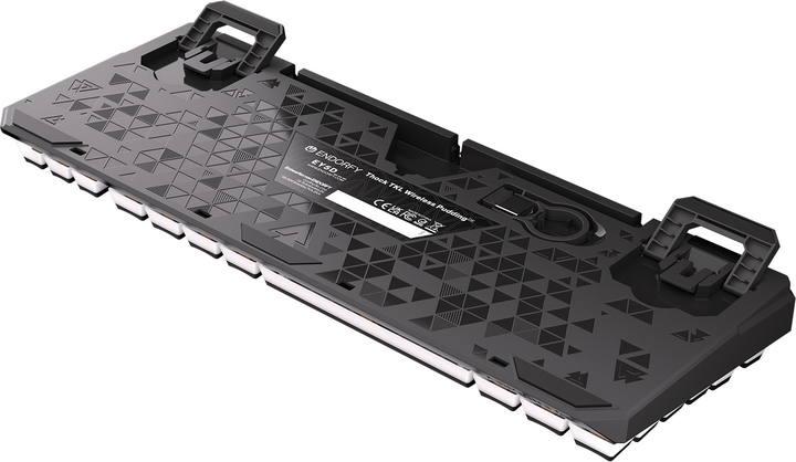 Клавіатура бездротова Endorfy Thock TKL Pudding DE Kailh Box Brown Wireless Black (EY5D016) - зображення 15
