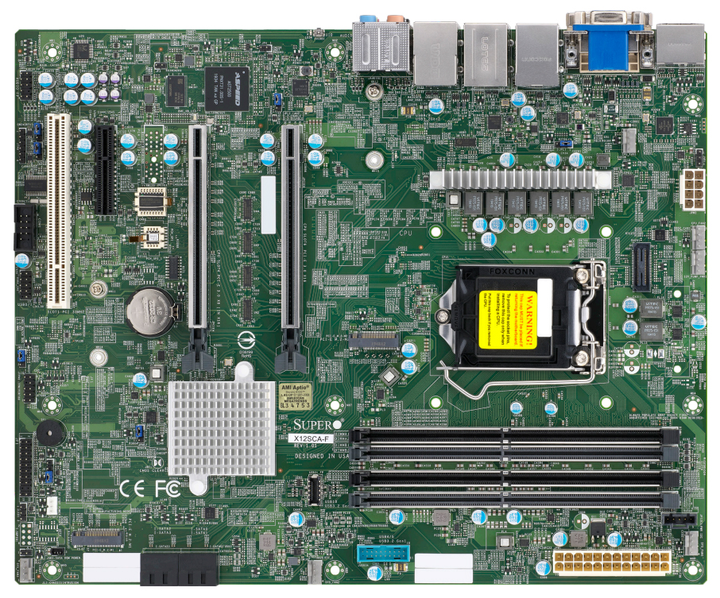 Материнська плата Supermicro MBD-X12SCA-F-O (s1200, Intel W480/ W480E, PCI-Ex16) - зображення 1