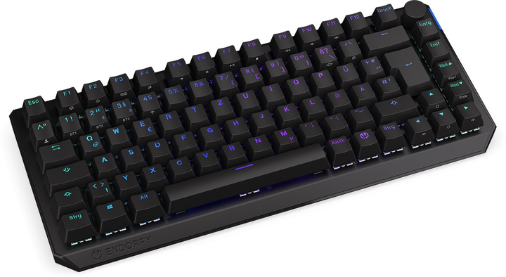 Klawiatura bezprzewodowa Endorfy Thock 75% DE Kailh Red Wireless Black (EY5D018) - obraz 4