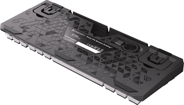 Klawiatura bezprzewodowa Endorfy Thock 75% Pudding DE Kailh Box Black Wireless Black (EY5D019) - obraz 16