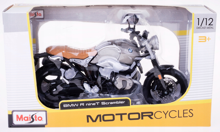 Металлическая модель мотоцикла Maisto BMW R Nine T Scrambler 1:12 (5907543774748) - зображення 1