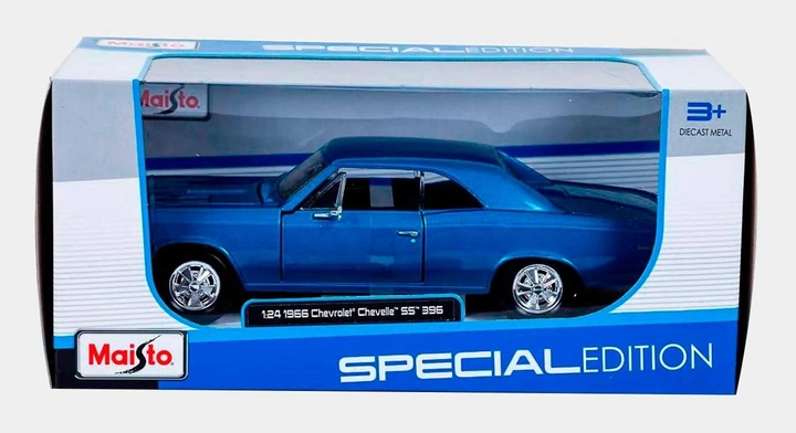 Metalowy model samochodu Maisto Chevrolet Chevelle SS 396 1966 1:24 (90159319603) - obraz 1