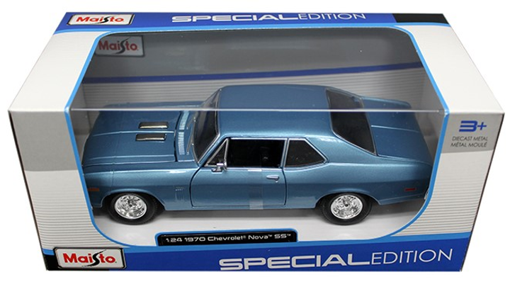 Metalowy model samochodu Maisto Chevrolet Nova SS 1970 1:24 (90159312628) - obraz 1