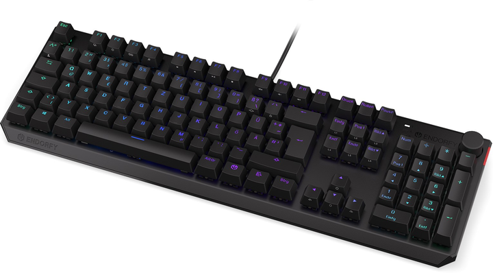 Klawiatura przewodowa Endorfy Thock DE Kailh Brown USB Black (EY5D021) - obraz 5
