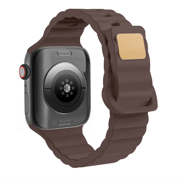 Силиконовый ремешок Fruct Lightning Buckle для Apple Watch 42/44/45/46/49 mm Brown - изображение 2