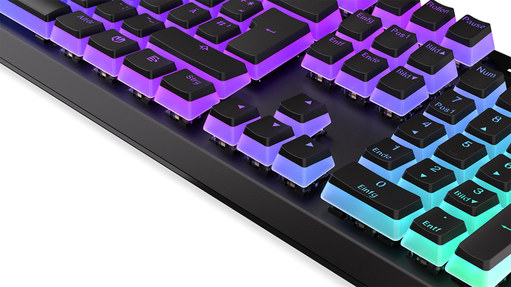Klawiatura przewodowa Endorfy Thock Pudding DE Kailh Red USB Black (EY5D024) - obraz 9