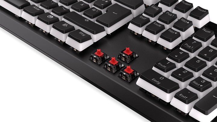 Klawiatura przewodowa Endorfy Thock Pudding DE Kailh Red USB Black (EY5D024) - obraz 10