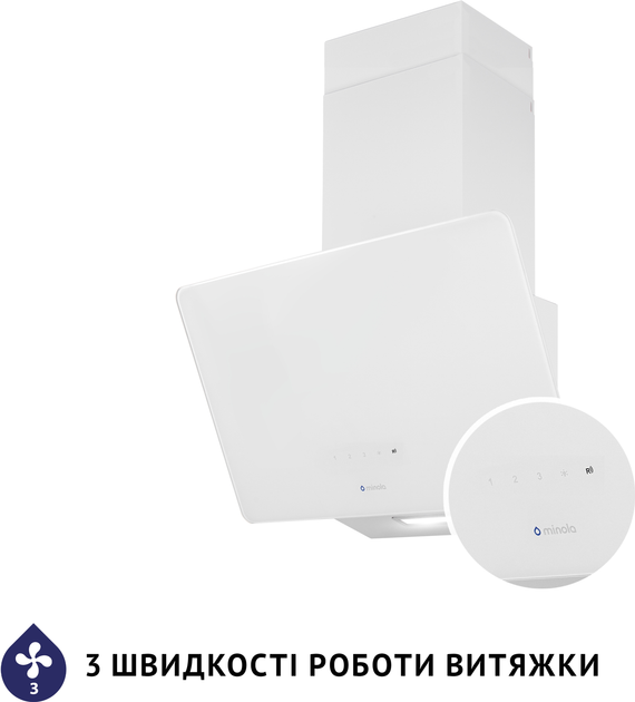 Вытяжка MINOLA HVS 5224 WH 700 LED - изображение 7