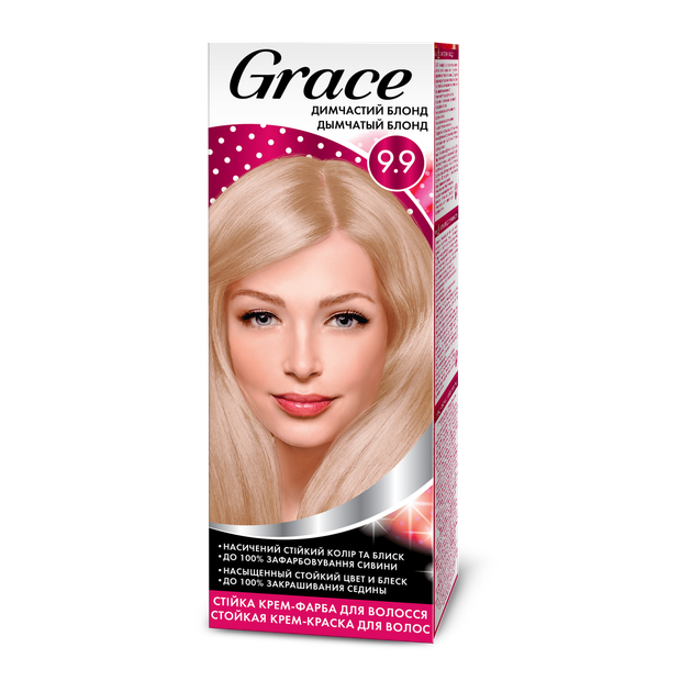 Стійка крем-фарба для волосся Grace Димчастий блонд 9.9 120 мл ...