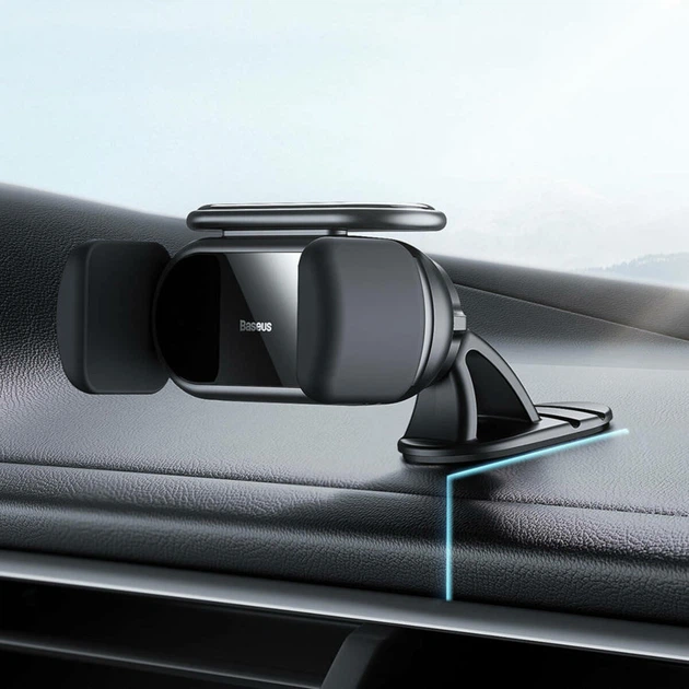 Автотримач Baseus Steel Cannon pro Solar Electric Car Mount (SUGP010001) (black) - Фото 4 Автотримач Baseus Steel Cannon pro Solar Electric Car Mount (SUGP010001) (black) - зображення 4