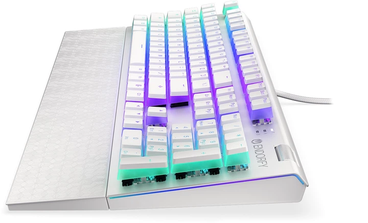 Klawiatura przewodowa Endorfy Omnis Pudding DE Kailh Red USB Onyx White (EY5D033) - obraz 7