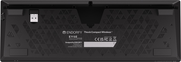 Klawiatura bezprzewodowa Endorfy Thock Compact HU Kailh Box Red Wireless Black (EY5E001) - obraz 15