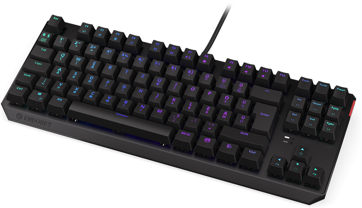 Клавіатура дротова Endorfy Thock TKL HU Kailh Brown USB Black (EY5E003) - зображення 5