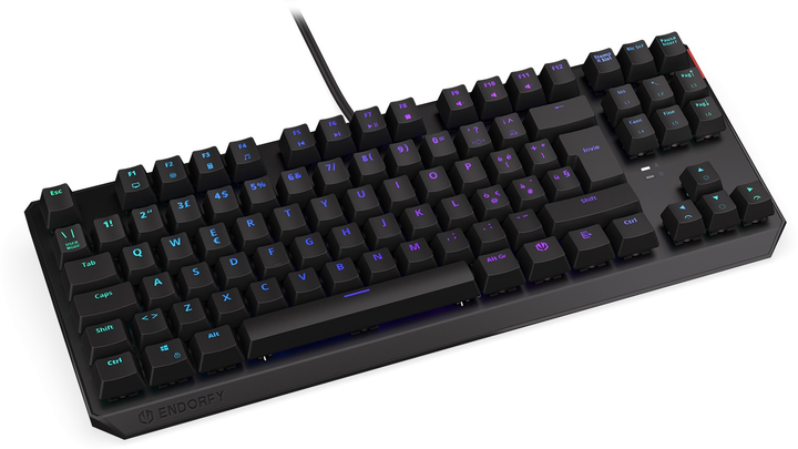 Klawiatura przewodowa Endorfy Thock TKL IT Kailh Red USB Black (EY5G004) - obraz 4